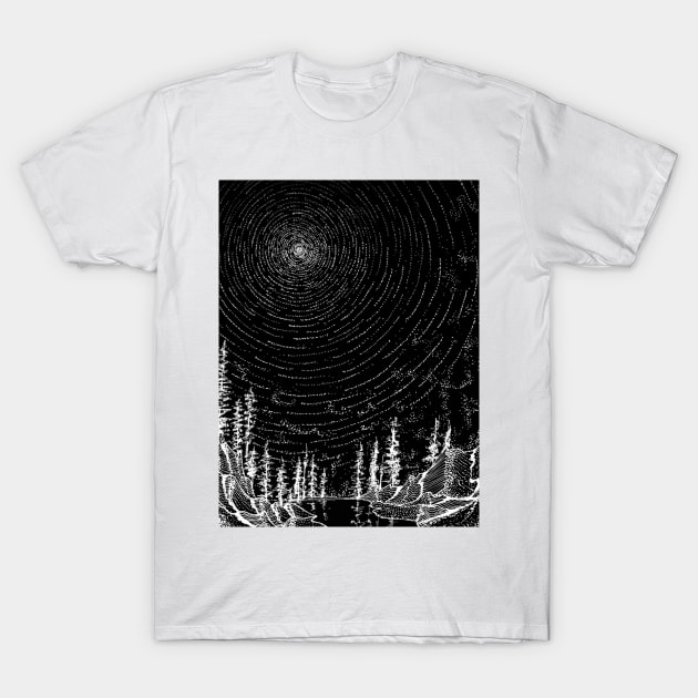 Starry Night T-Shirt by THE WHITE SATURN